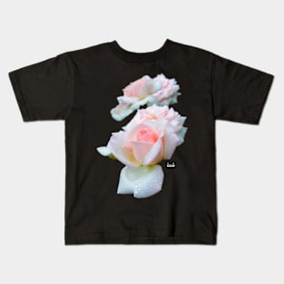 Pale Pink Roses Kids T-Shirt